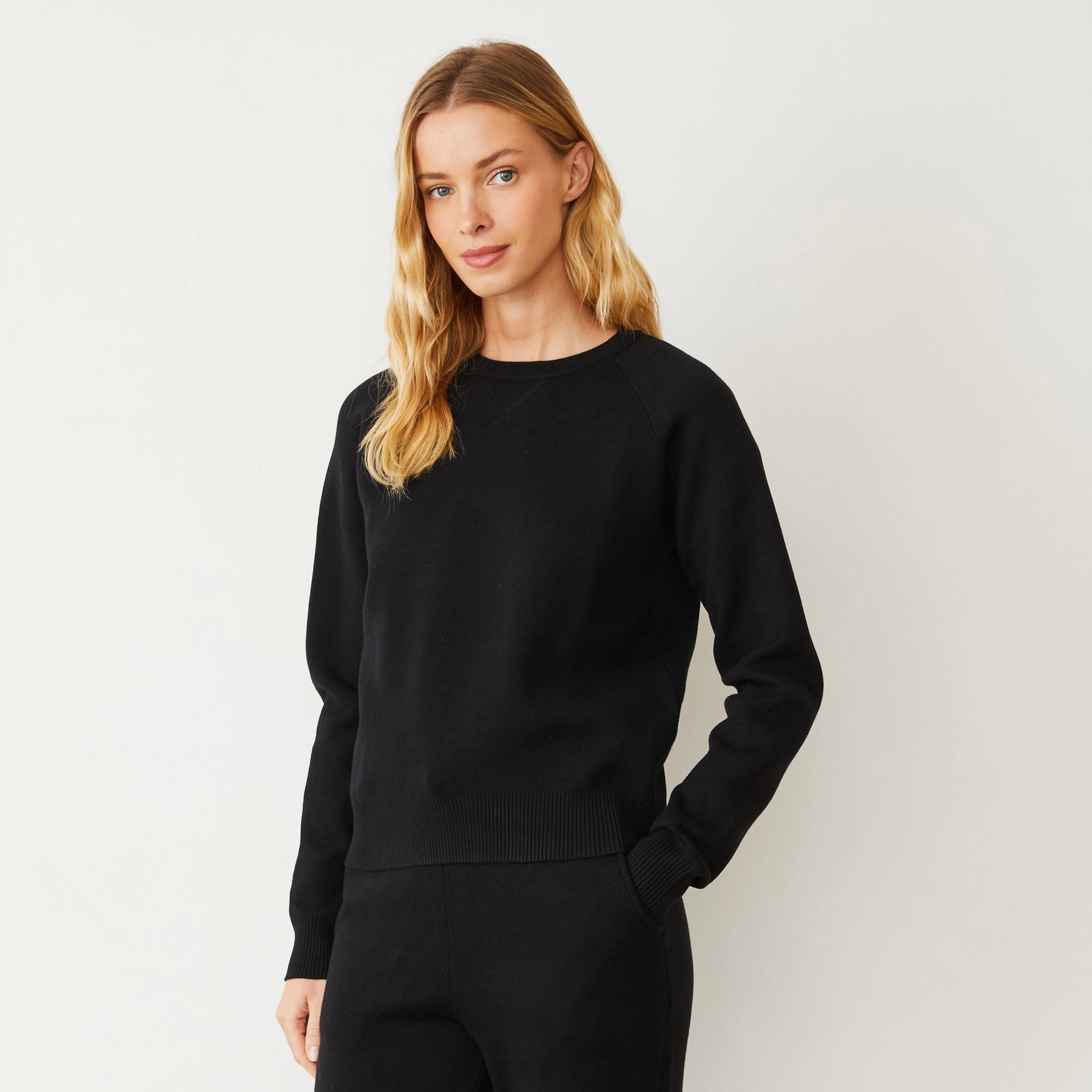 Soft Knit Raglan Sweater LaserCutVents ReinforcedEdges