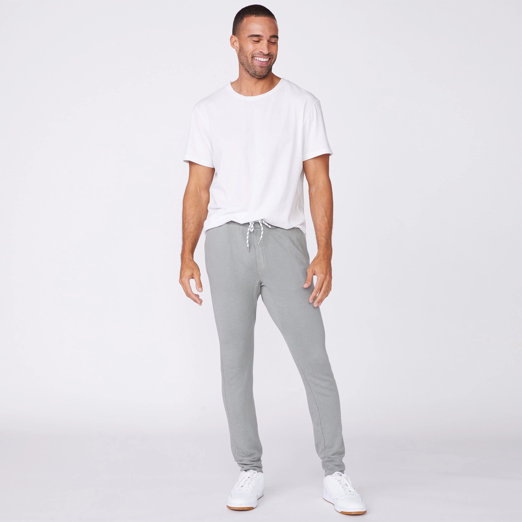 Bungee Cord Jogger Wrinkle Free Texture Stain Repellent Coating