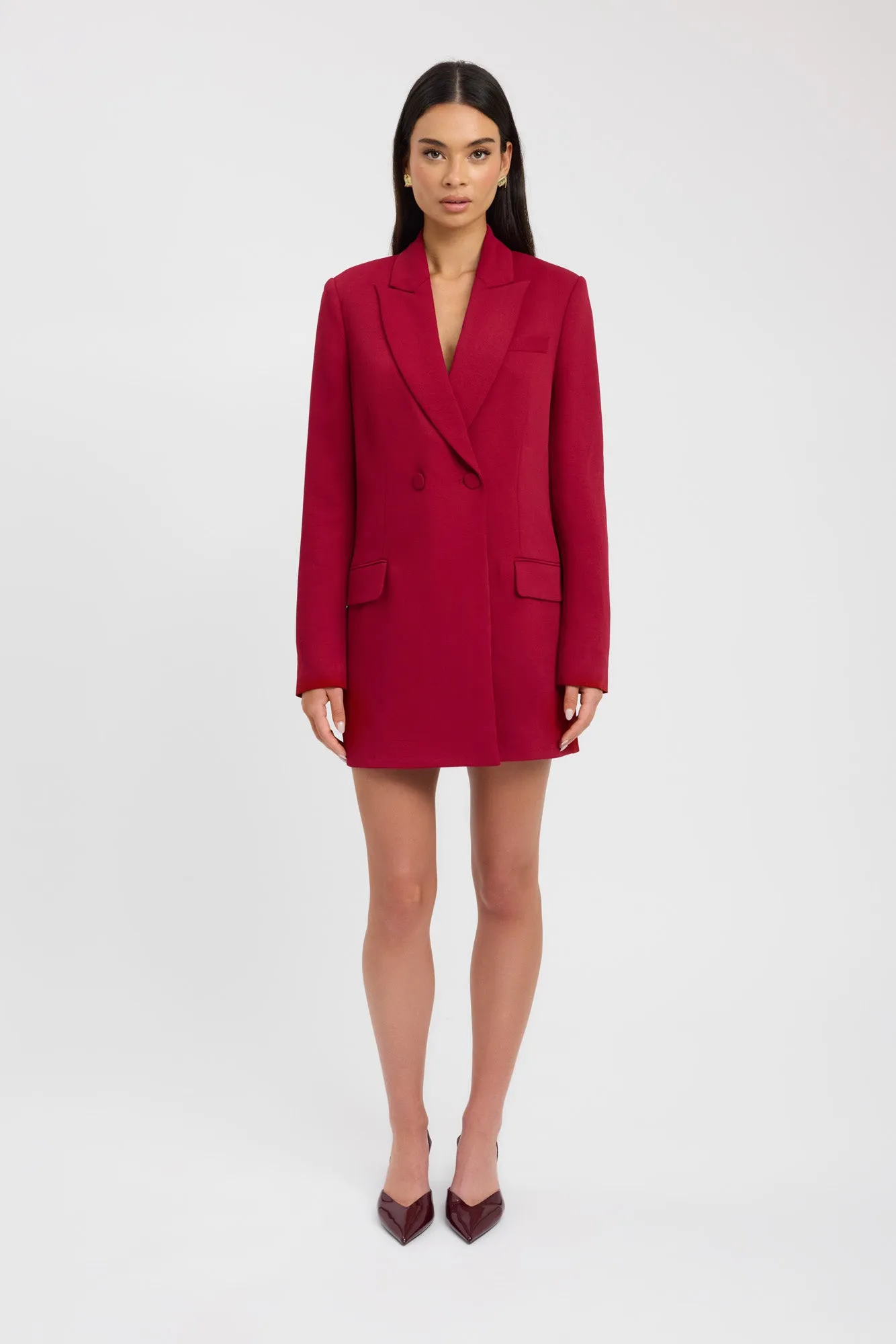 Oyster Blazer Dress Timeless fitted silhouette Office Casual