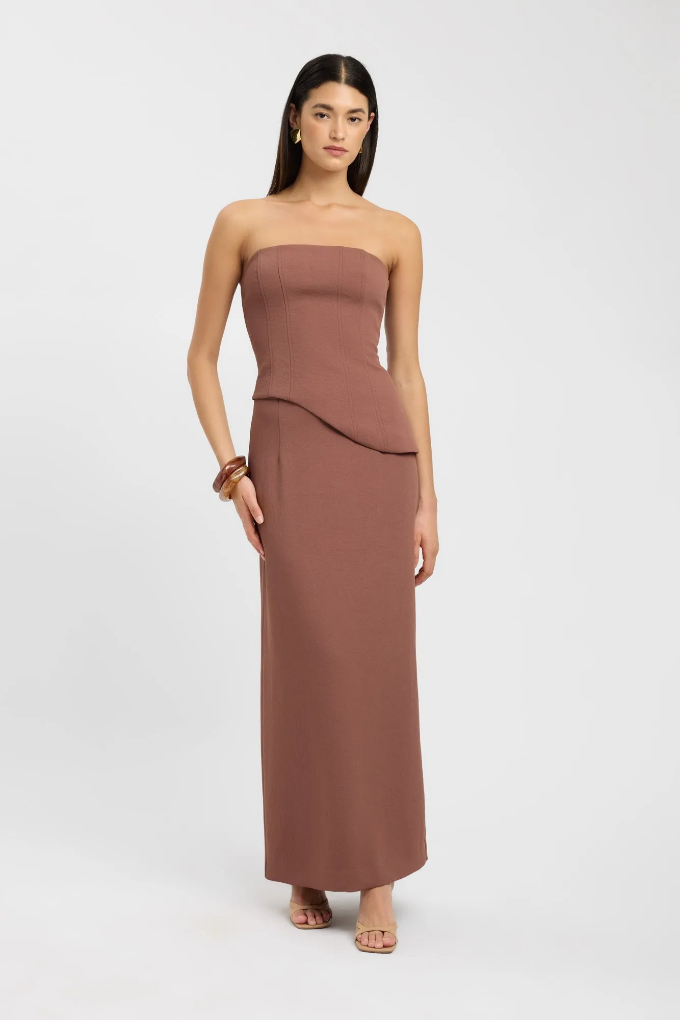 Smart Comfort Oyster Midi Skirt