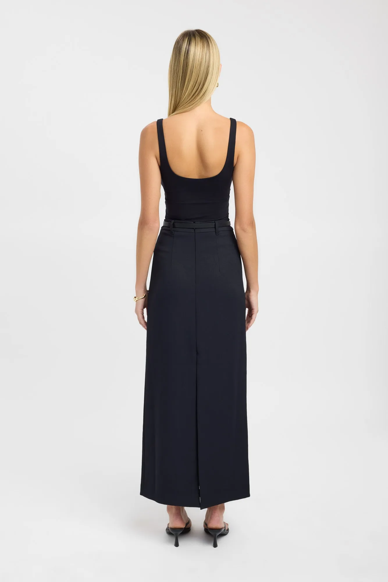 Department Store Style Oyster Midi Skirt