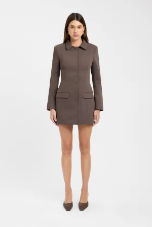 Oyster Suit Mini Dress Classic Tailoring Fit Base Oyster Suit Mini Dress