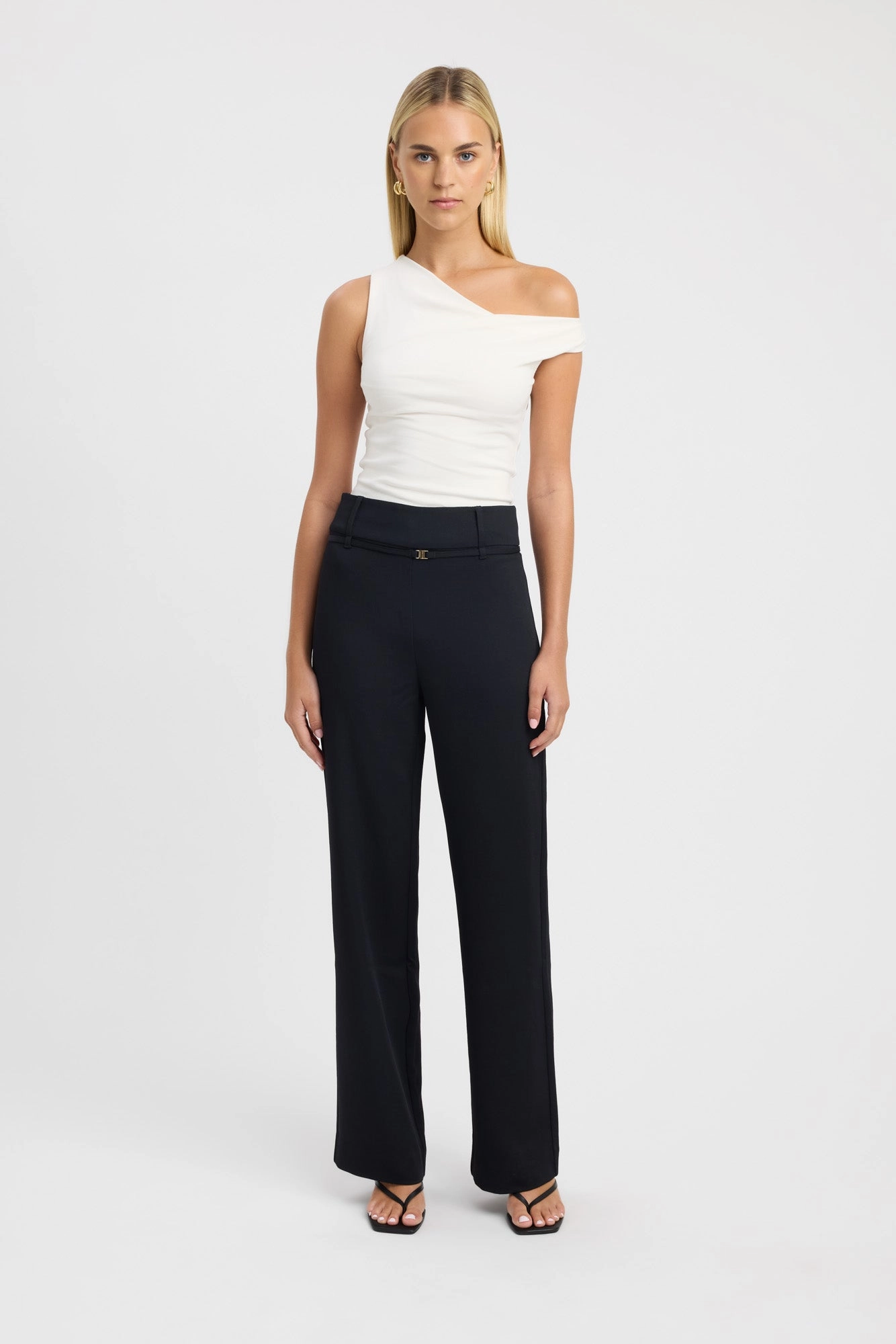 Non Restrictive Cut Oyster Belt Pant