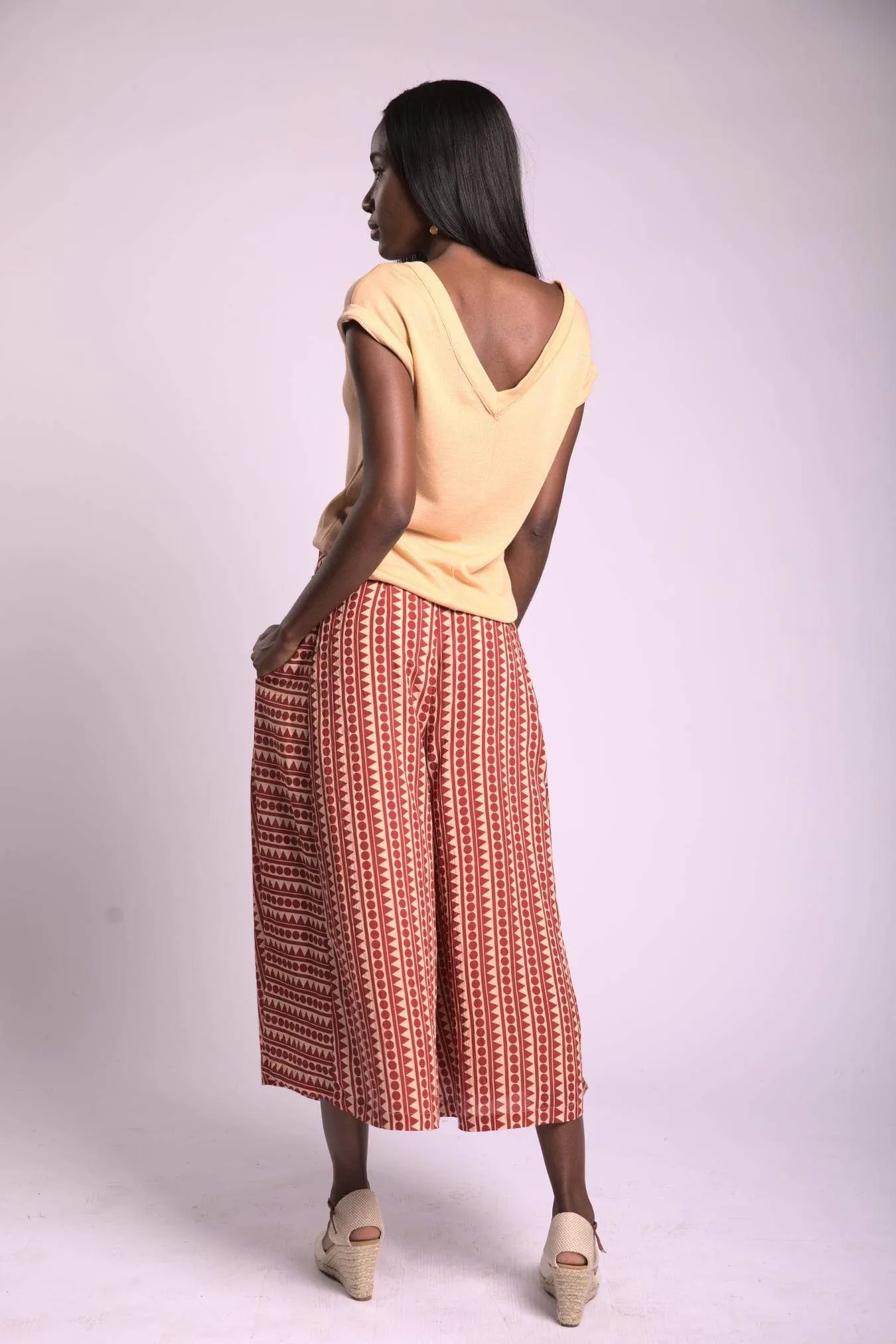 Soft Feel Comfy Style Palazzo Pants - Senegal