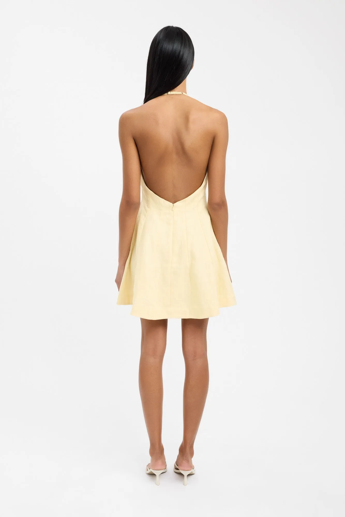 Palm One Shoulder Mini Dress Work Mood