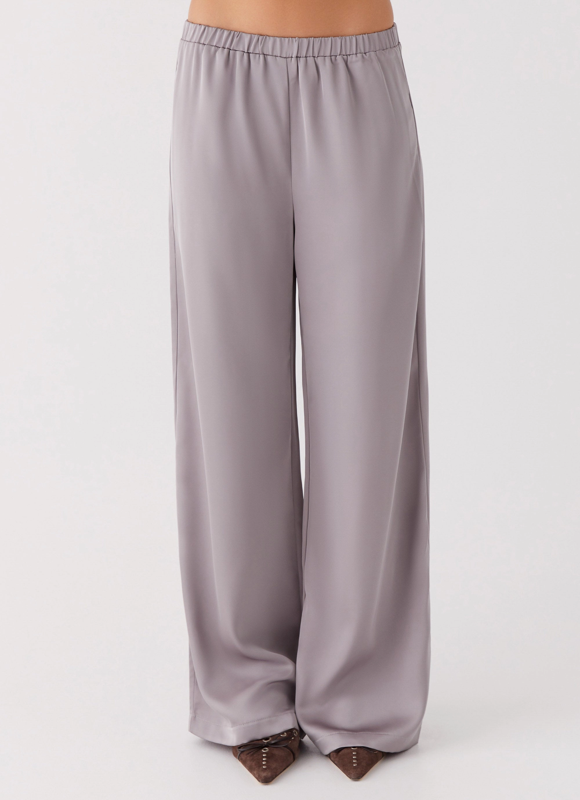 quick-drying Palm Cove Satin Pants - Grey