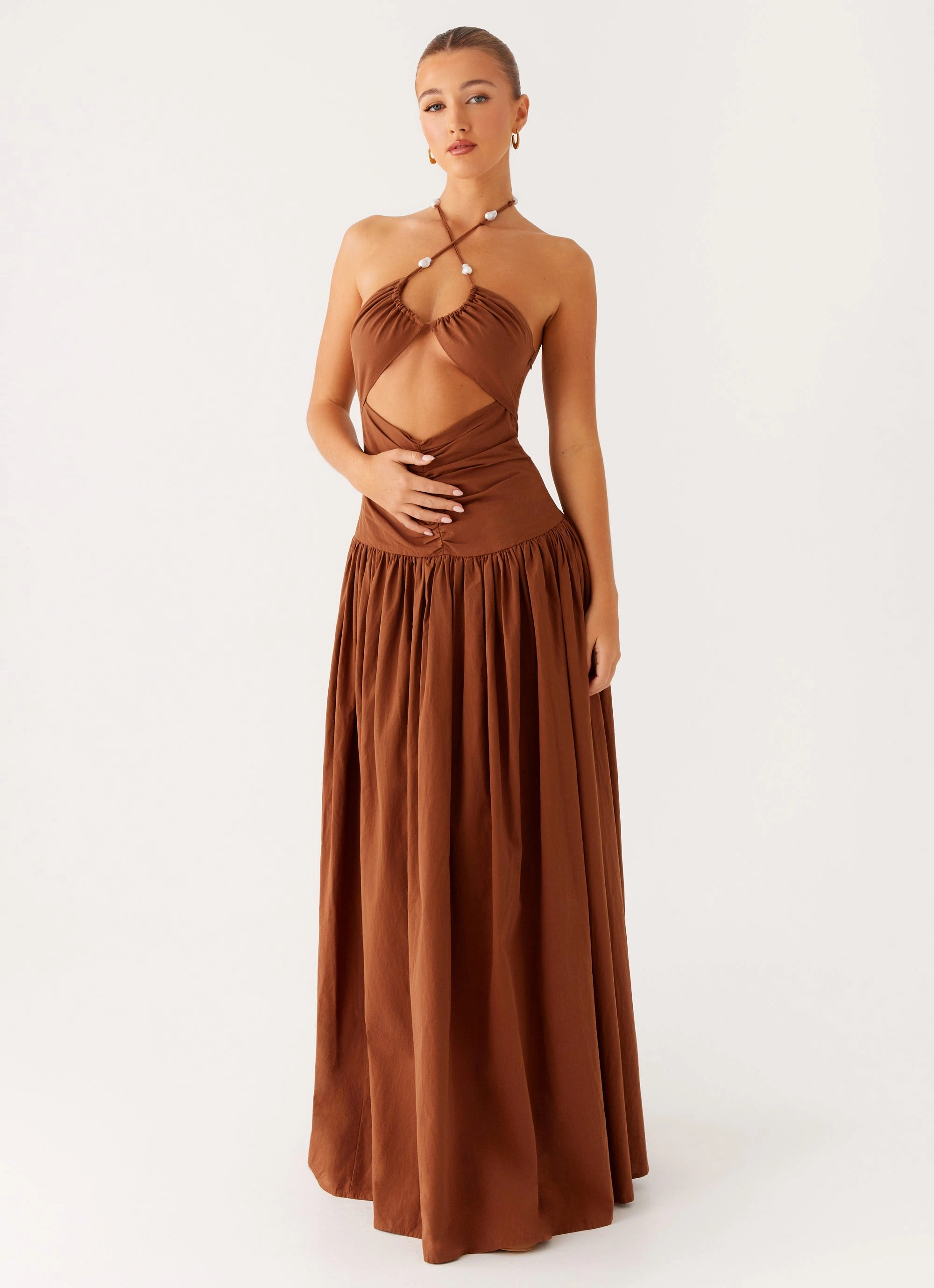 Clean Chic Paltrow Maxi Dress - Chocolate