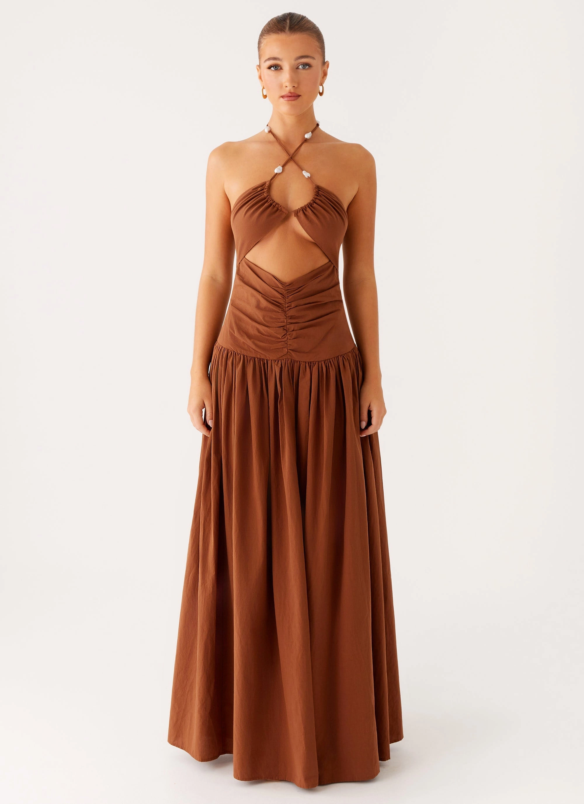 Paltrow Maxi Dress - Chocolate Coastal Soft Cool Motion
