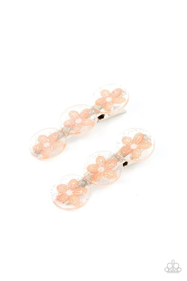 Paparazzi Hair Accessories ~ Pamper Me in Posies - Orange
