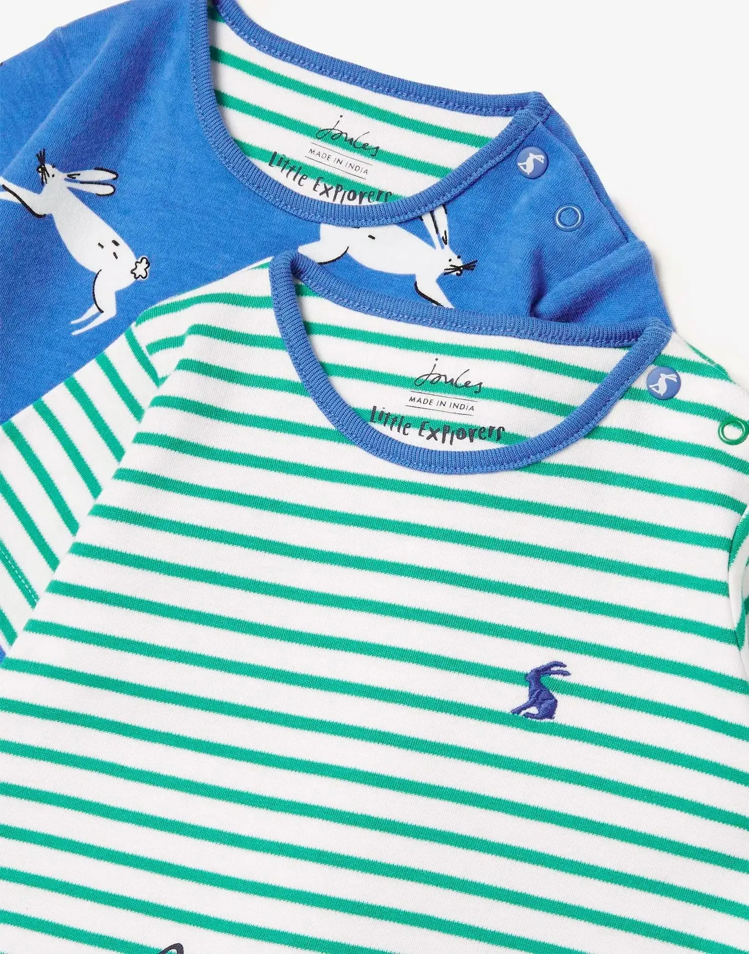 Patch Organically Grown Cotton 2 Pack Rompers | Joules