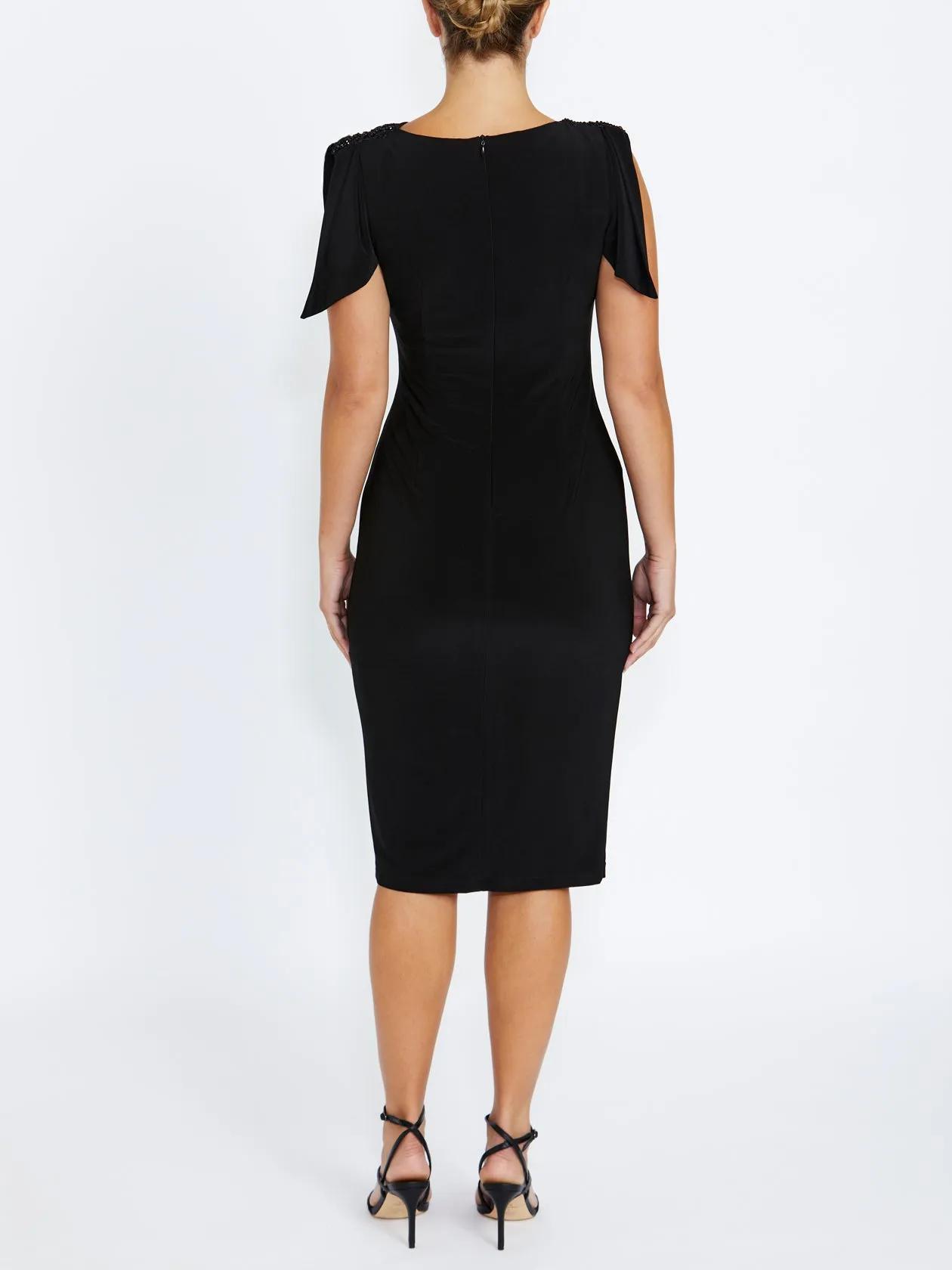 everyday staple Hebe Black Jersey Dress