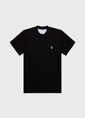 Patterned and eye-catching Men's Sunspel x the Shepherd UNDERCOVER Heavyweight T-shirt in Black Men's Sunspel x the Shepherd UNDERCOVER Heavyweight T-shirt in Black Slim fit clothing