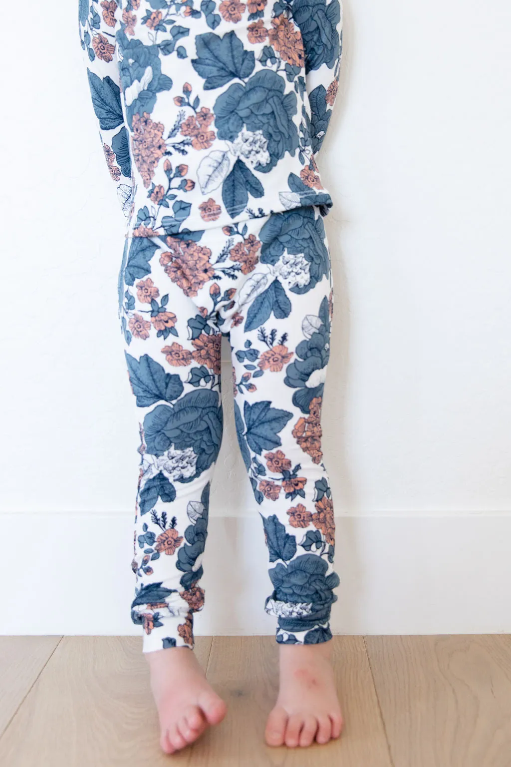 PEACH   BLUE FLORAL | LONG SLEEVE