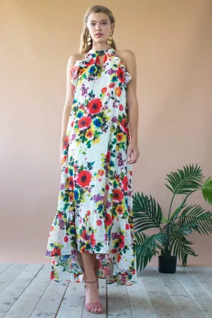 Peking Dress - Vienna Bloom Elegant Layers Peking Dress - Vienna Bloom Morning Glow custom-fit