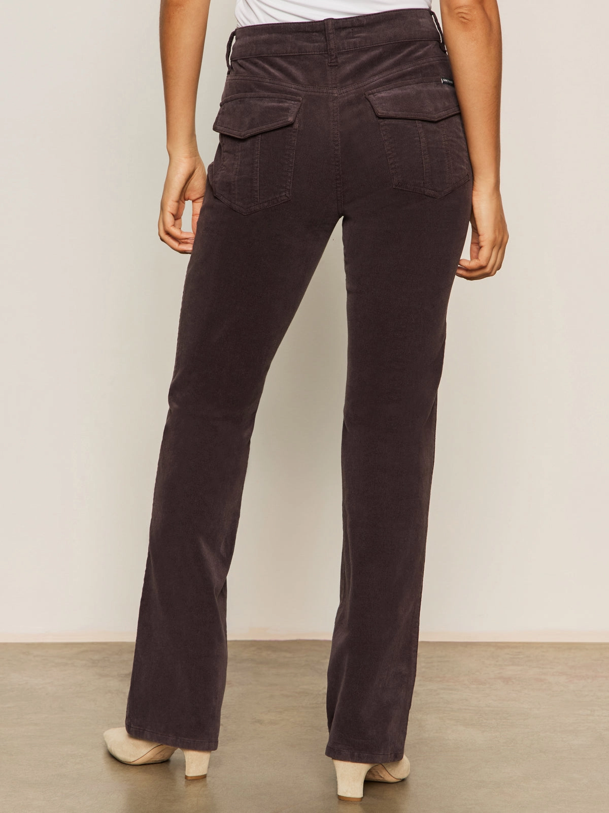 Corduroy Hayden Bootcut Pant Semi Sweet Petite Sizing High Stretch Fit Compact Packability