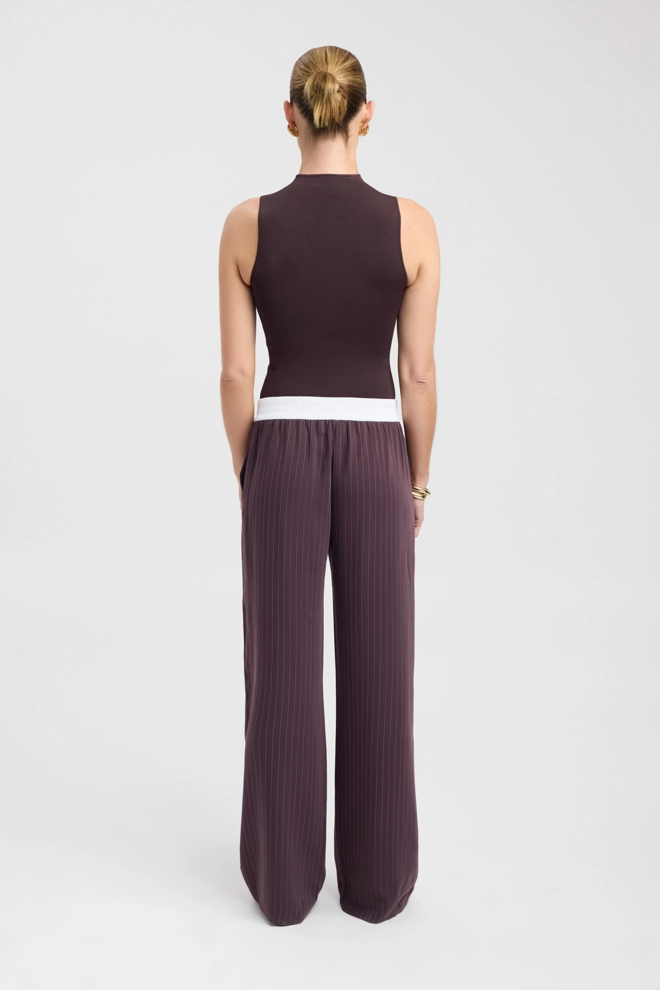 DoubleLayeredHem Oslo Elastic Waist Pant