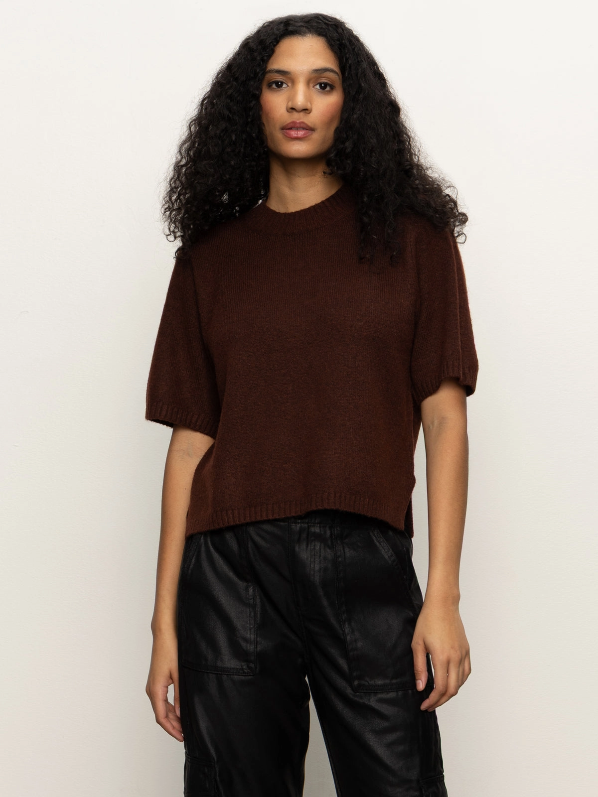 smooth zipper Perfect Sweater Tee Chicory