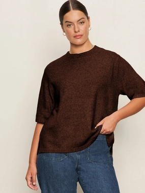 Perfect Sweater Tee Chicory Extended Sizing LayeredKnitJacquard Breezy Day Perfect Sweater Tee Chicory Extended Sizing