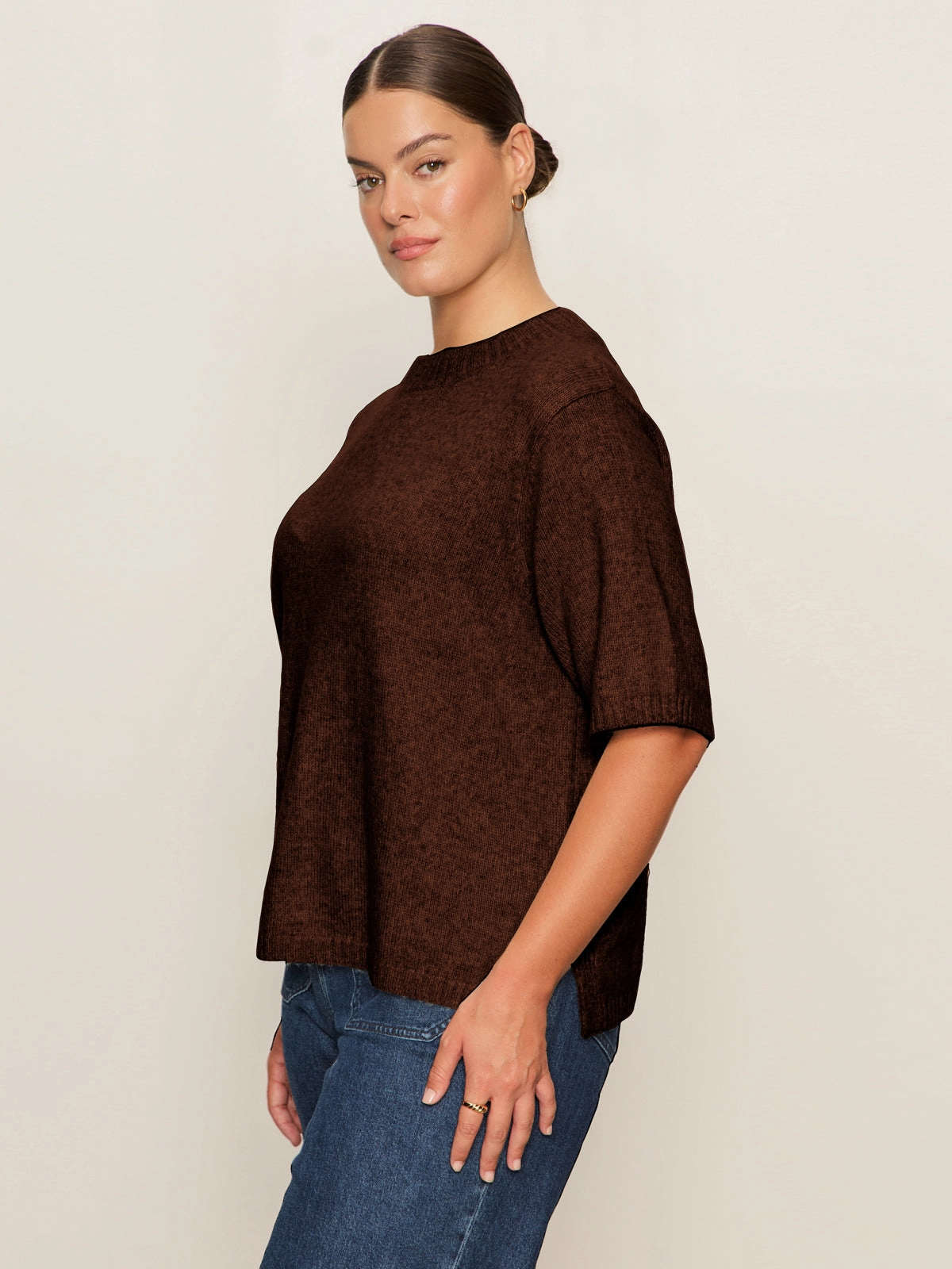 Perfect Sweater Tee Chicory Extended Sizing Circular Knit Sustainability Guide