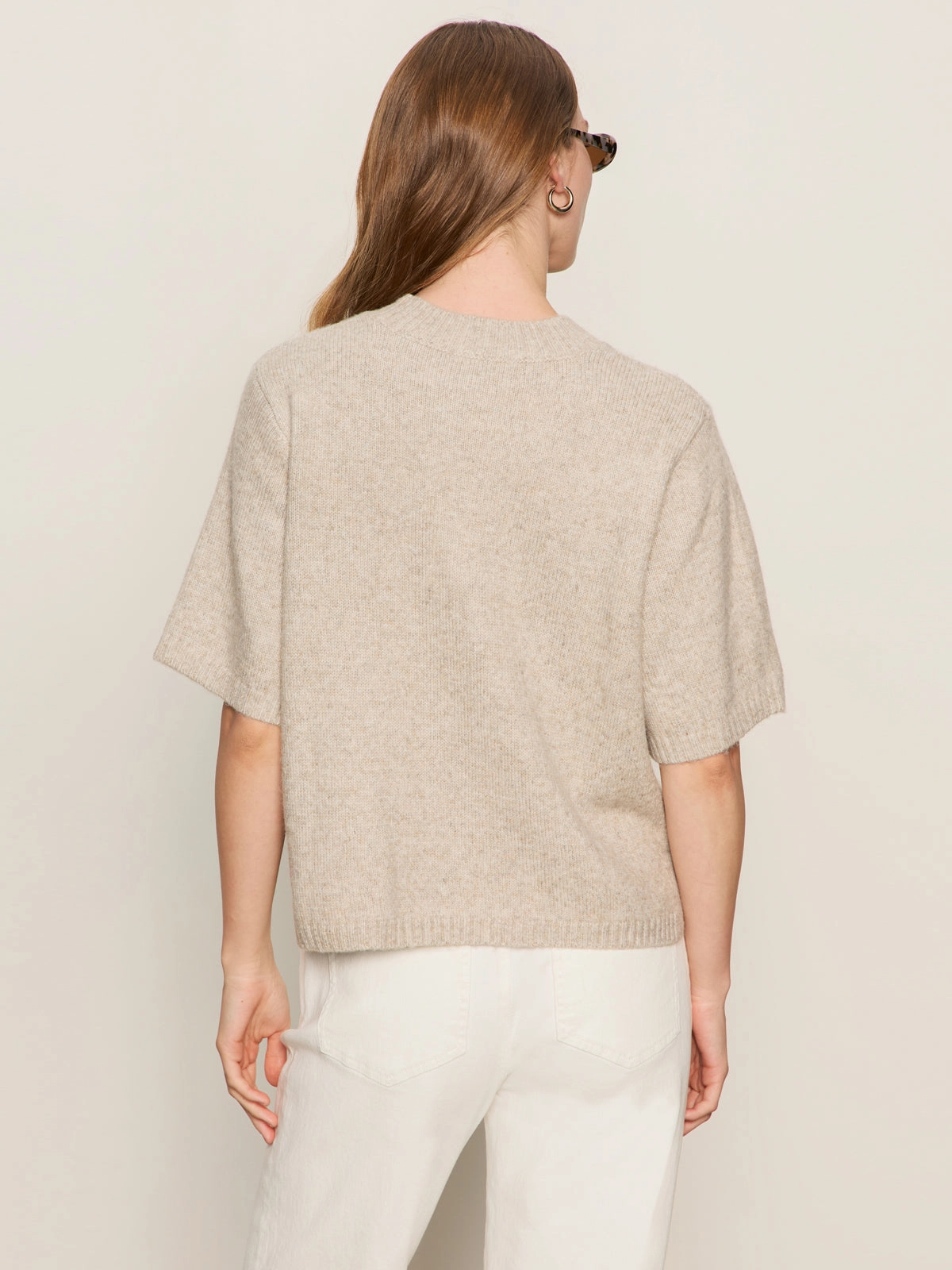 Perfect Sweater Tee Heather Pearl Jacquard Pattern Breathable Liner Integration