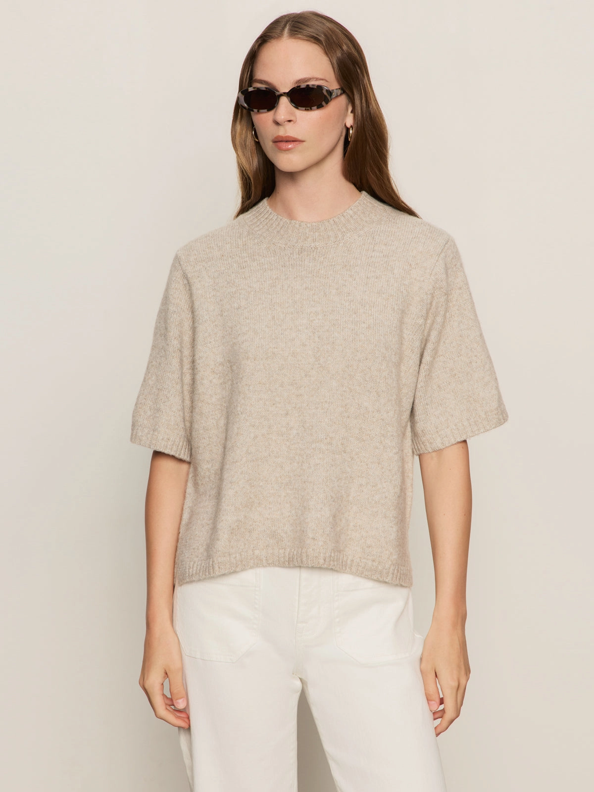Quick Dry Knitwear Perfect Sweater Tee Heather Pearl