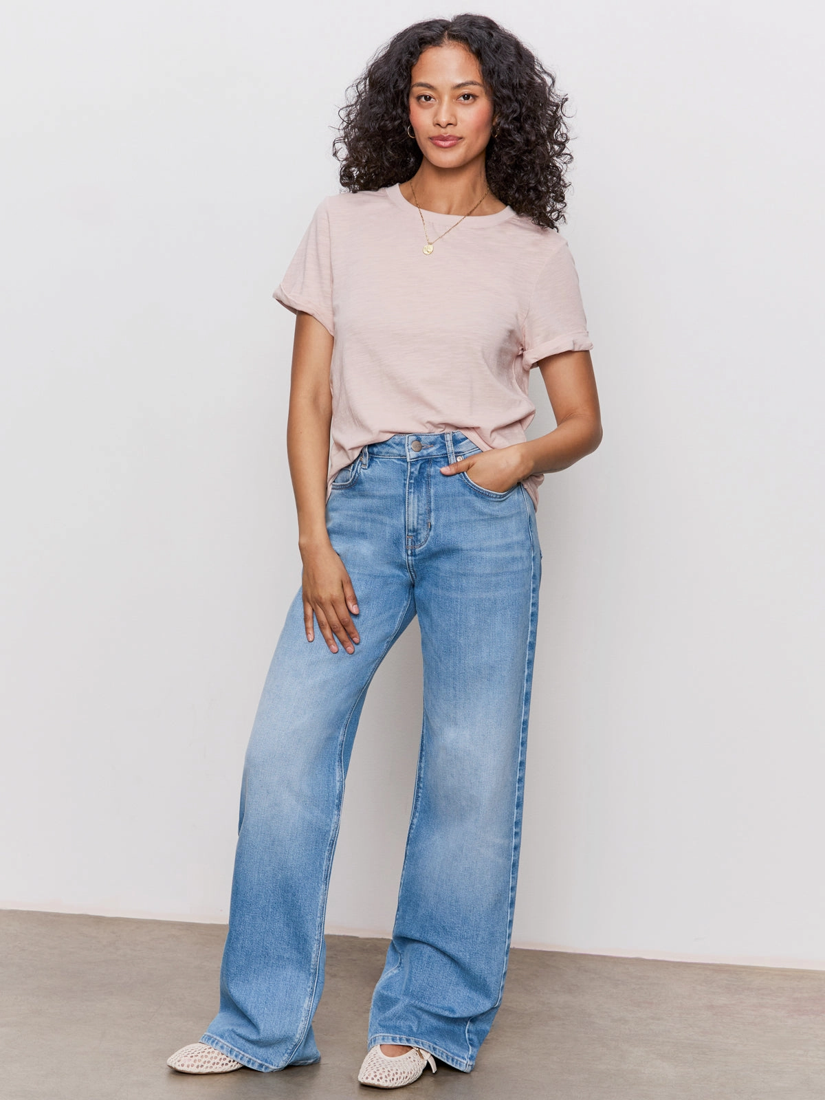 Comfy Essentials Wear Casual Vibe Perfect Tee Remix Vapor Rose