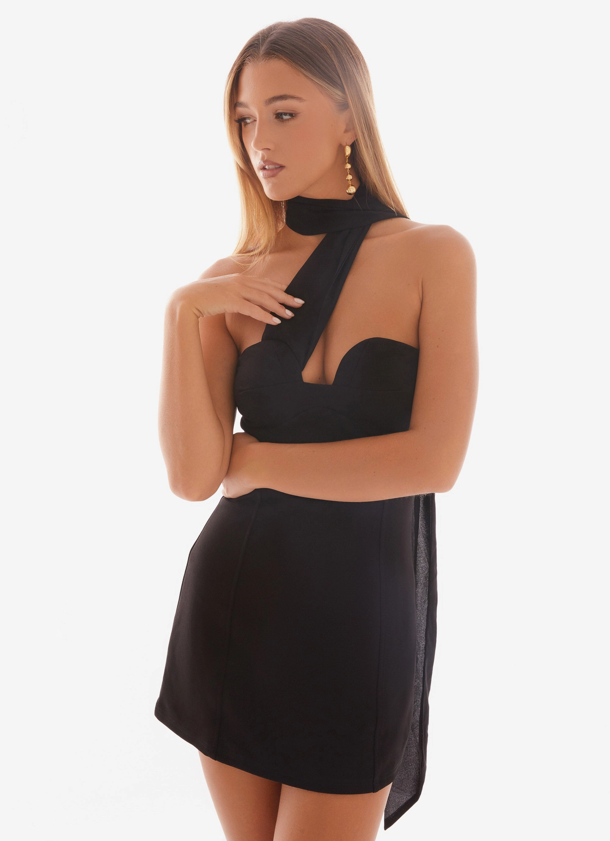 Sirena Mini Dress - Black Night wear