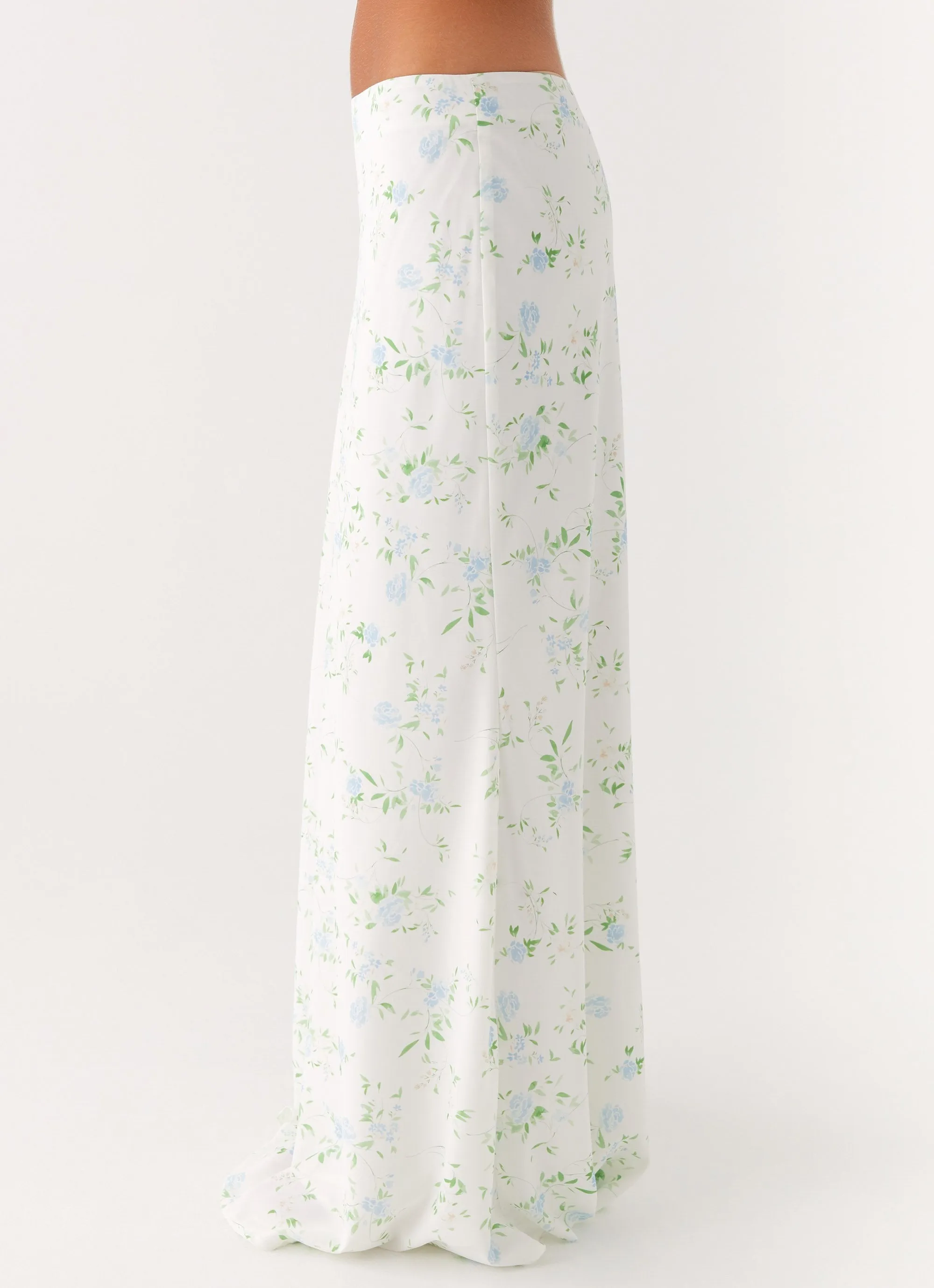 MoistureWickingLining Star Girl Maxi Skirt - Vintage Ditsy Floral