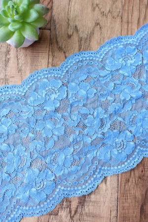 Peri Blue 9" Wide Stretch Lace