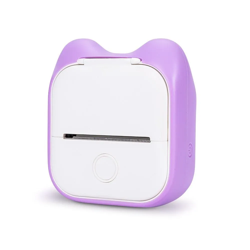 Phomemo T02 Thermal Mini Printer Cat Ears Protective Cover | Purple