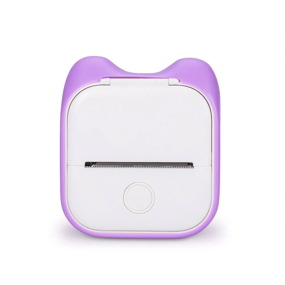 Phomemo T02 Thermal Mini Printer Cat Ears Protective Cover | Purple