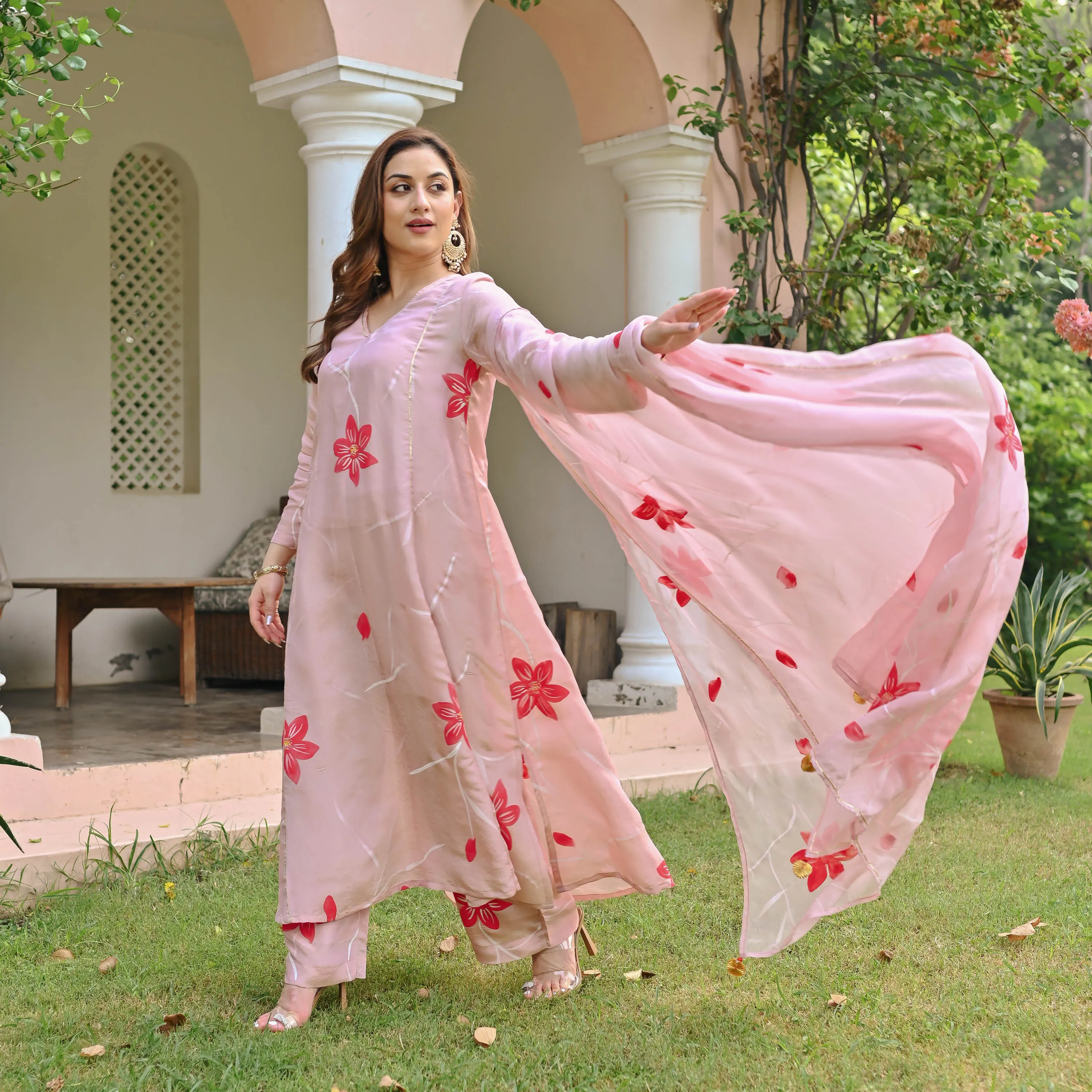 Pihu Tissue Silk Suit set