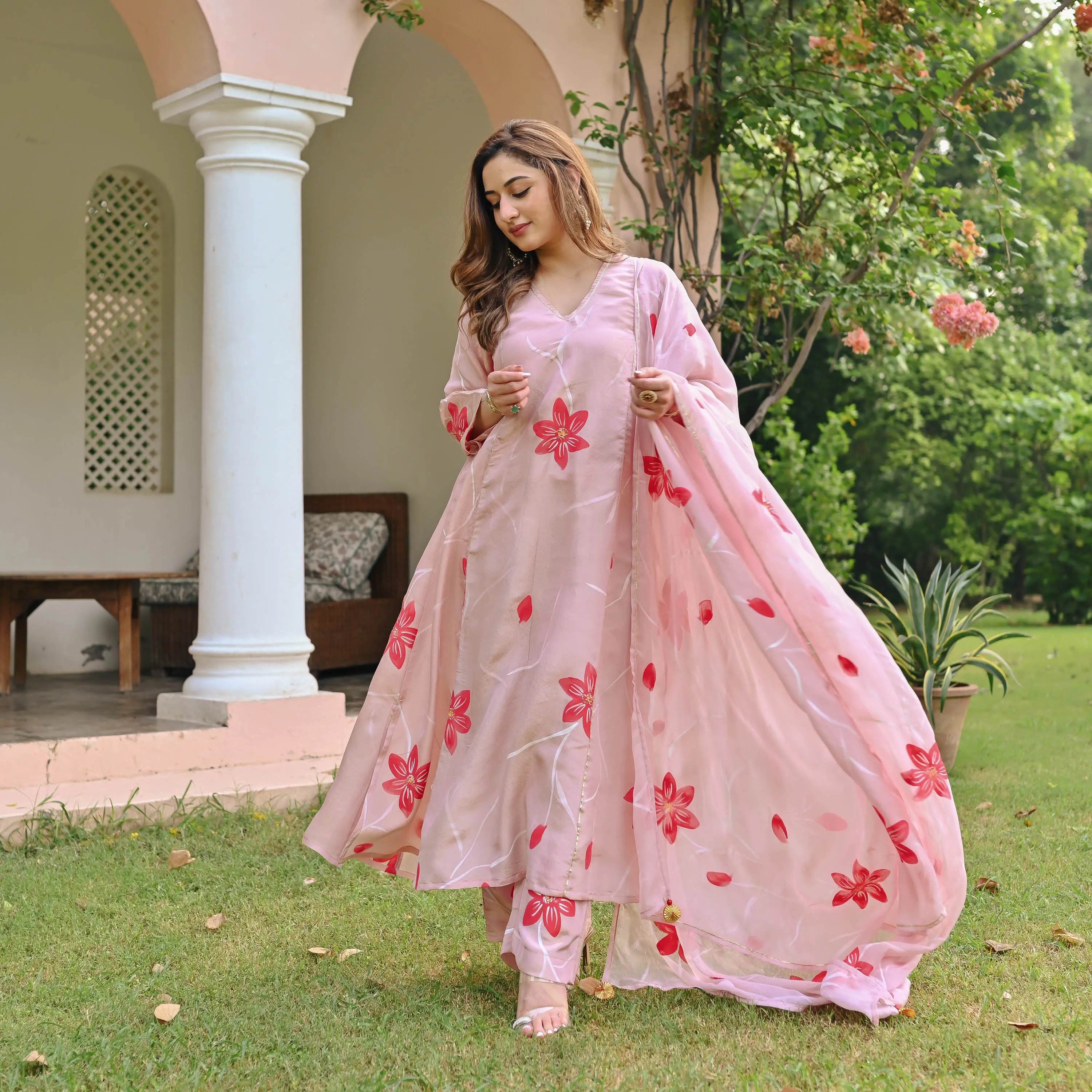 Pihu Tissue Silk Suit set