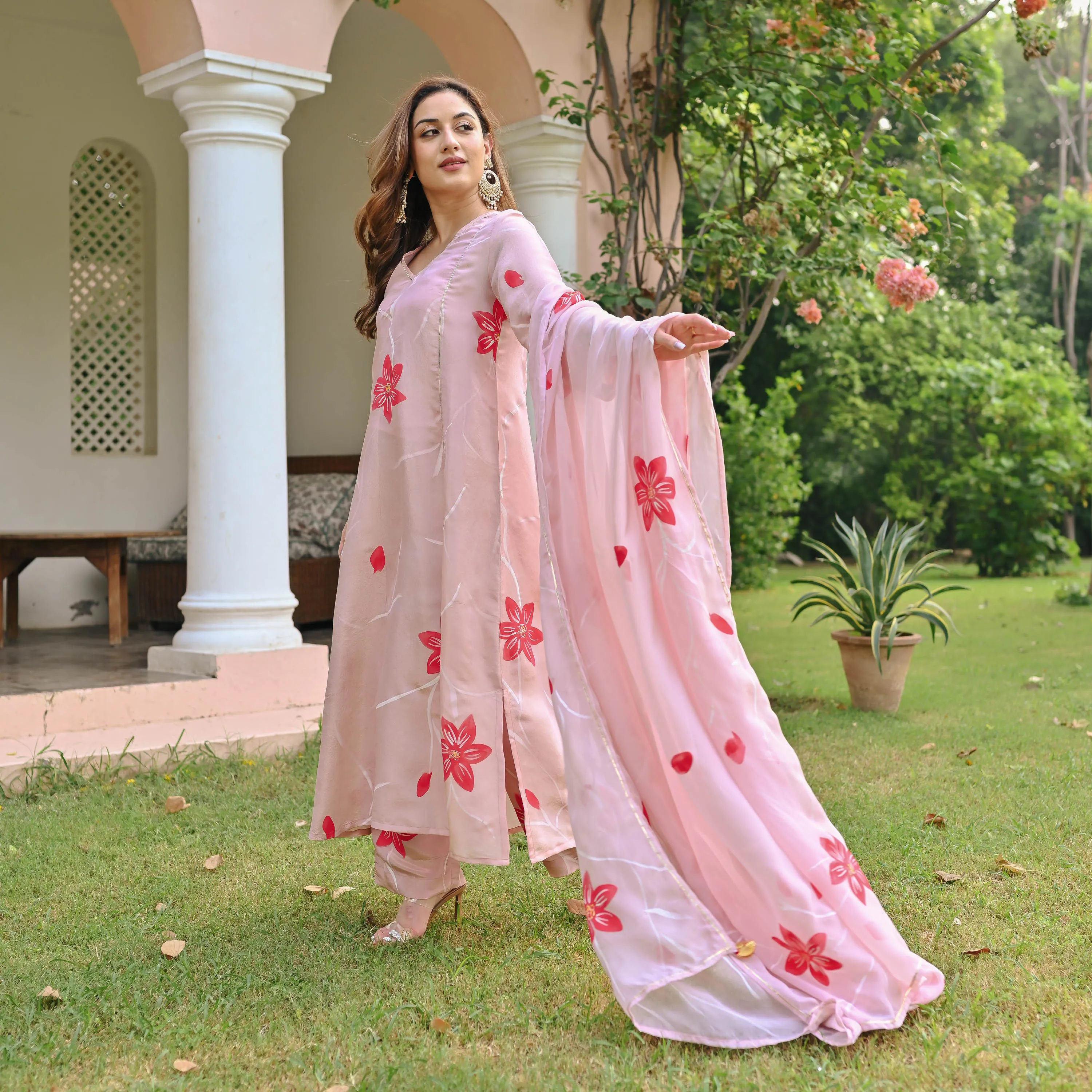 Pihu Tissue Silk Suit set