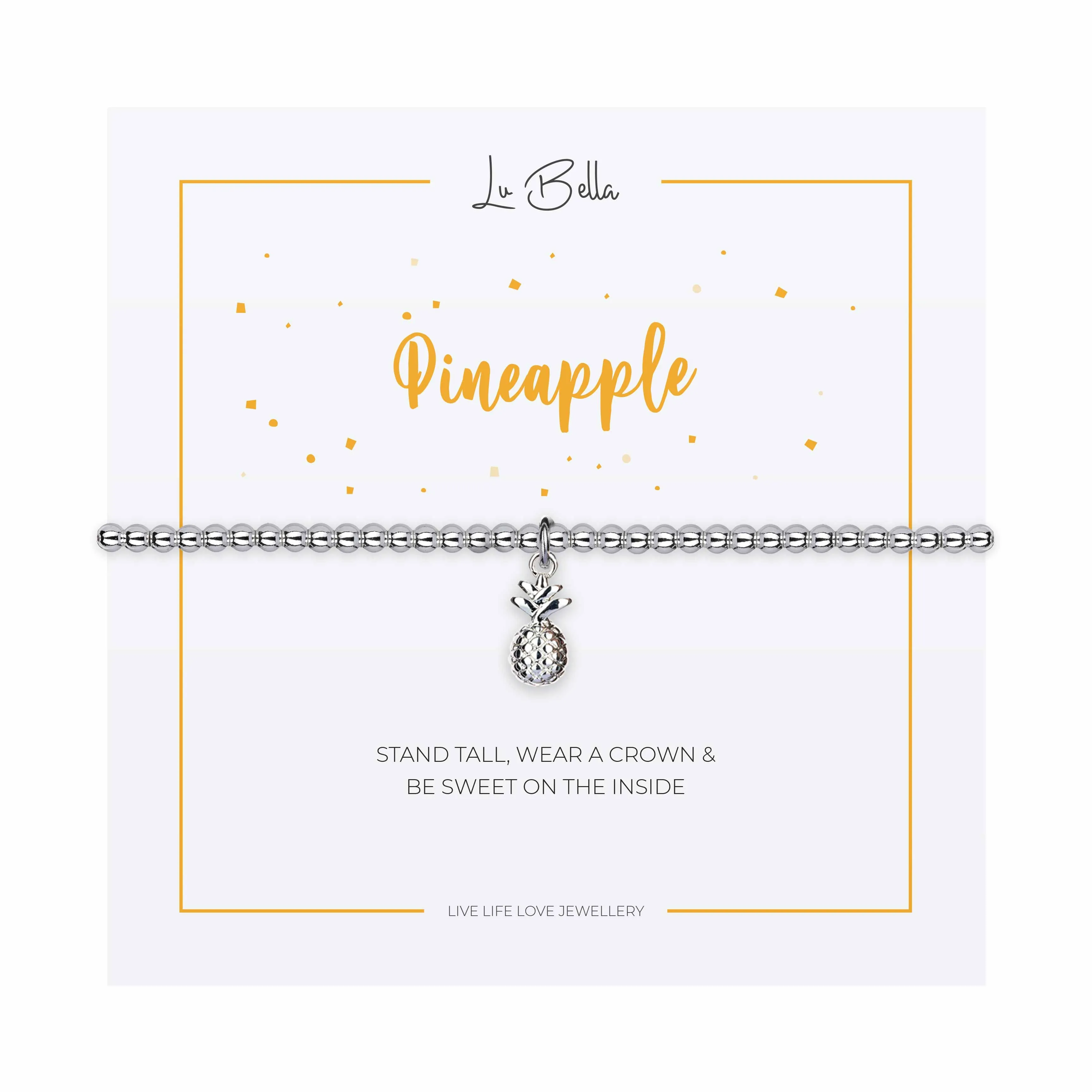 Pineapple Sentiments Friendship Bracelet