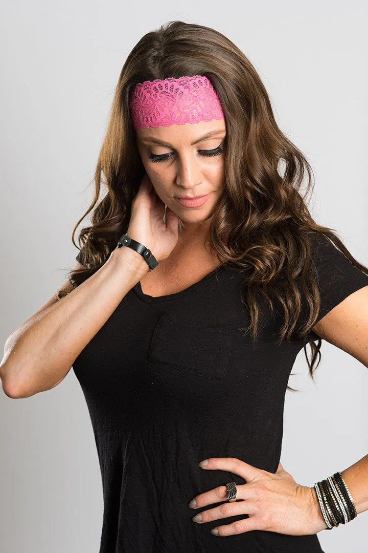 Pink & Navy Lace EZ Bandz Set