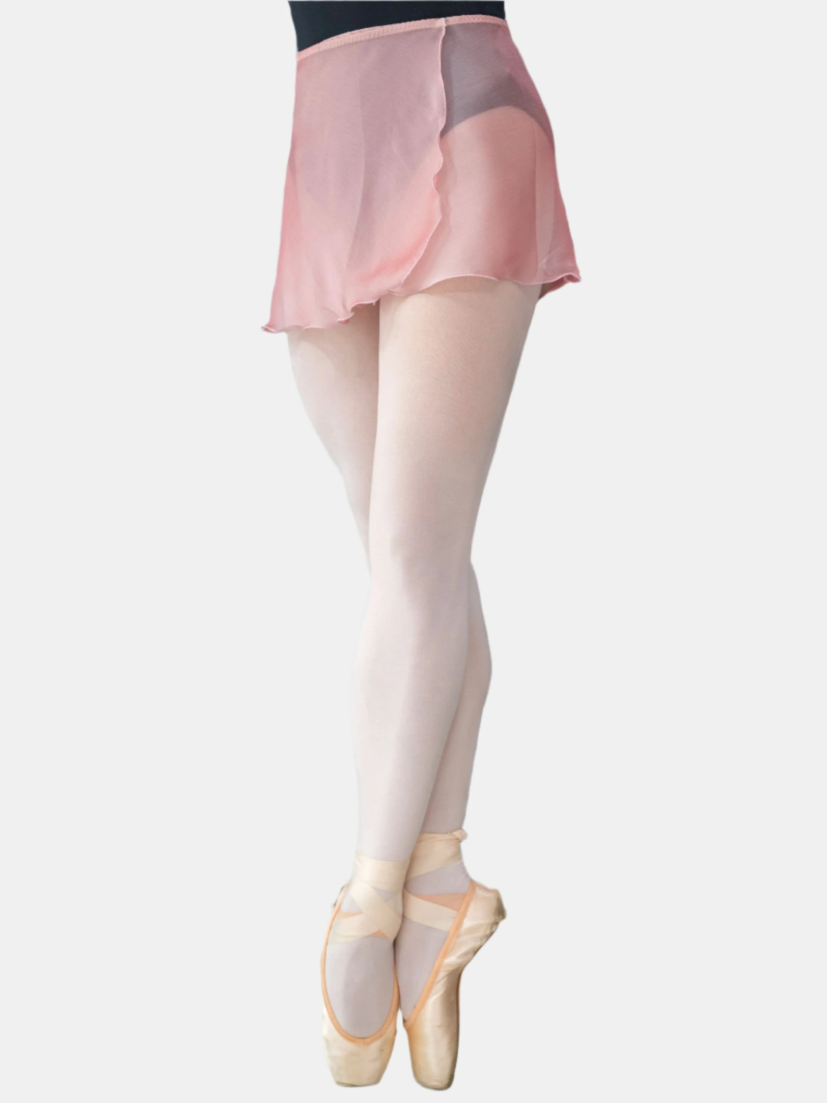 Pink Chiffon Wrap Short Dance Skirt MP301
