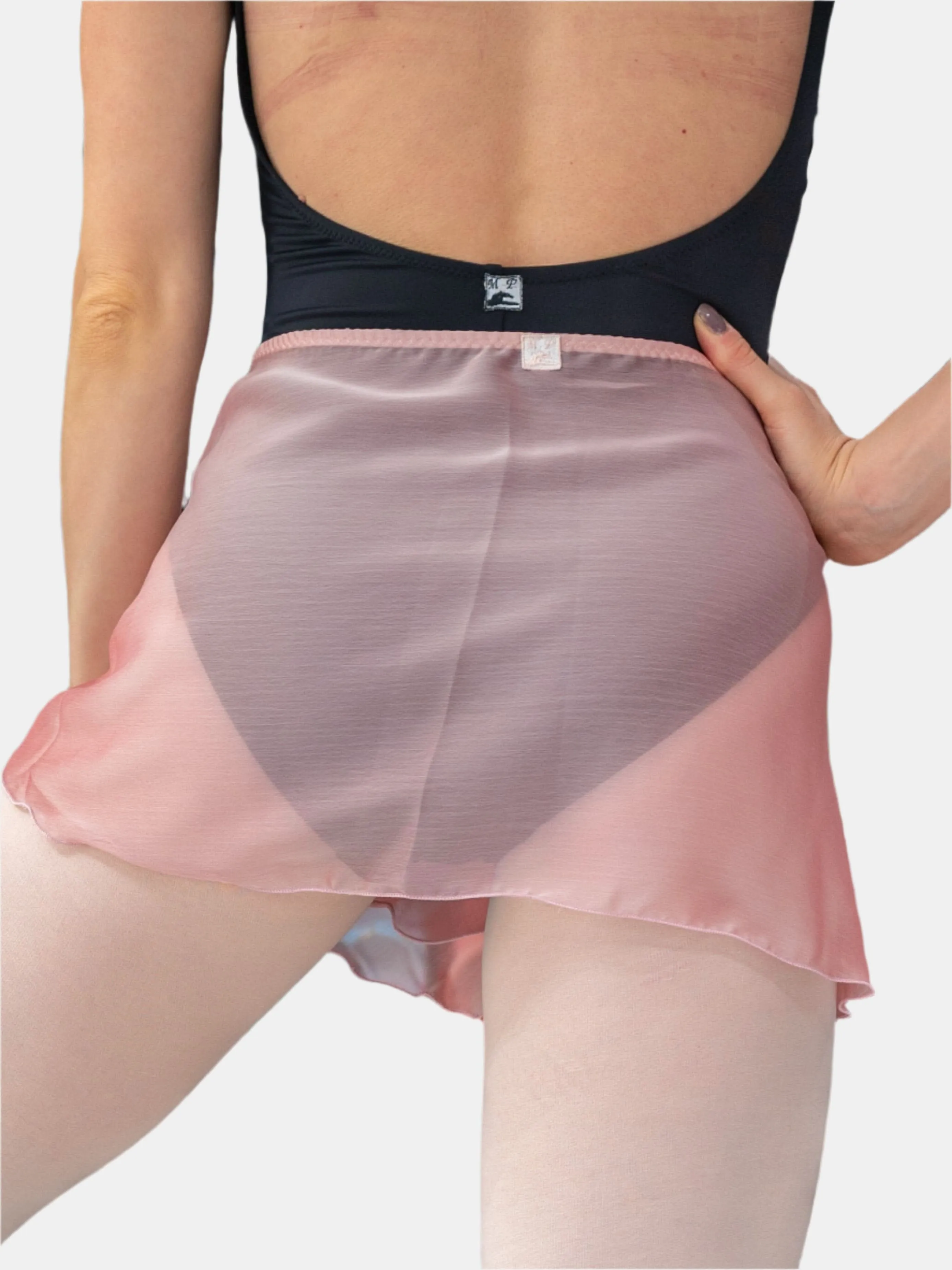 Pink Chiffon Wrap Short Dance Skirt MP301