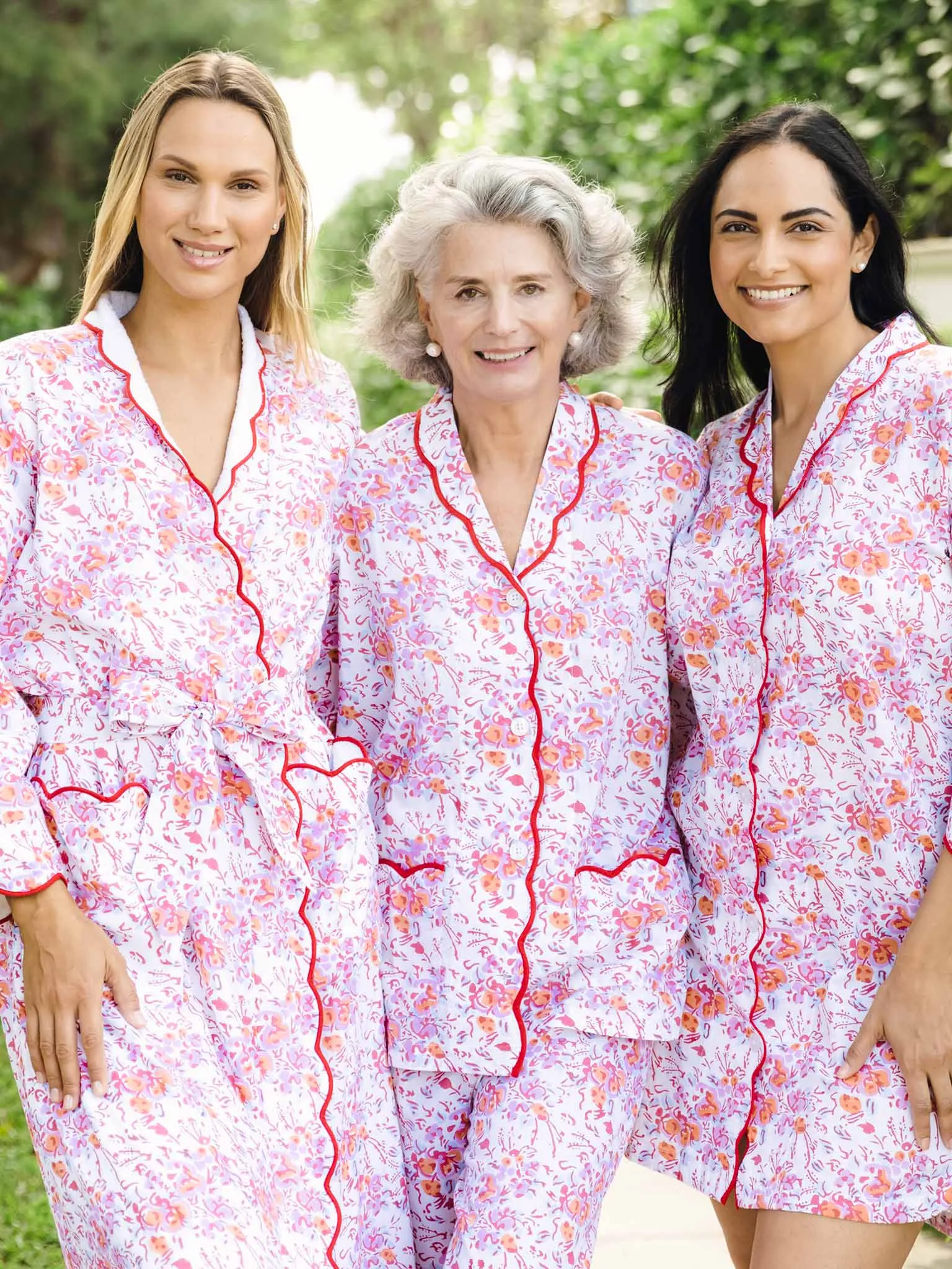Pink Floral Pajamas