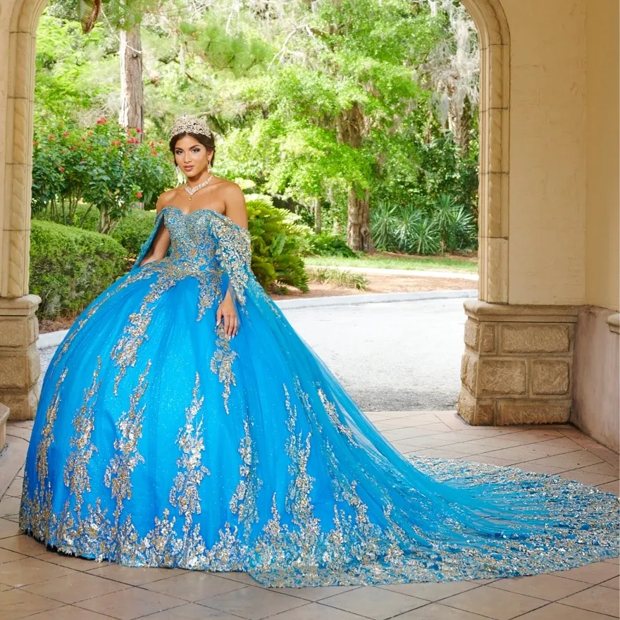 Pink Quinceanera Dresses 2024 Gold Lace Appliques Mexican Ball Gown Prom Party Dress Vestidos Butantes 15 anos