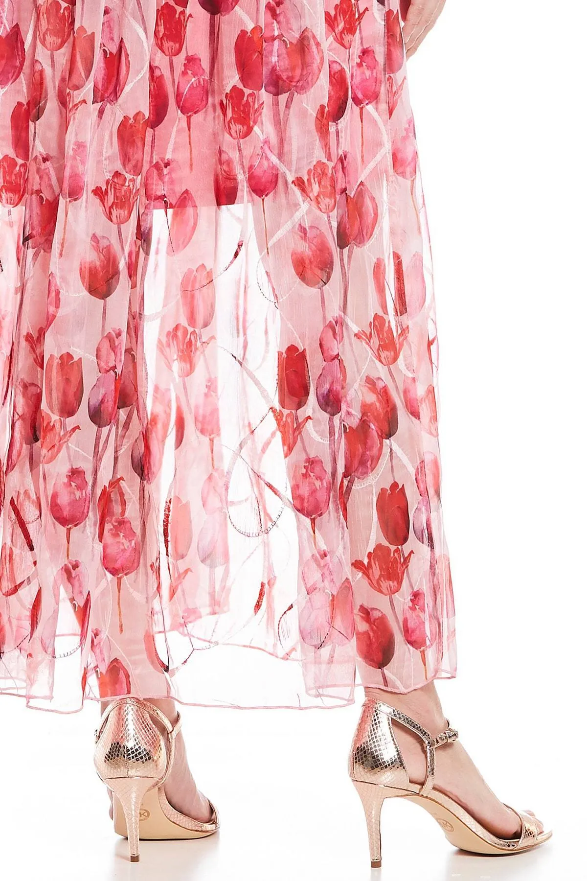 Pink Tulip Maxi Dress Shine Dressy
