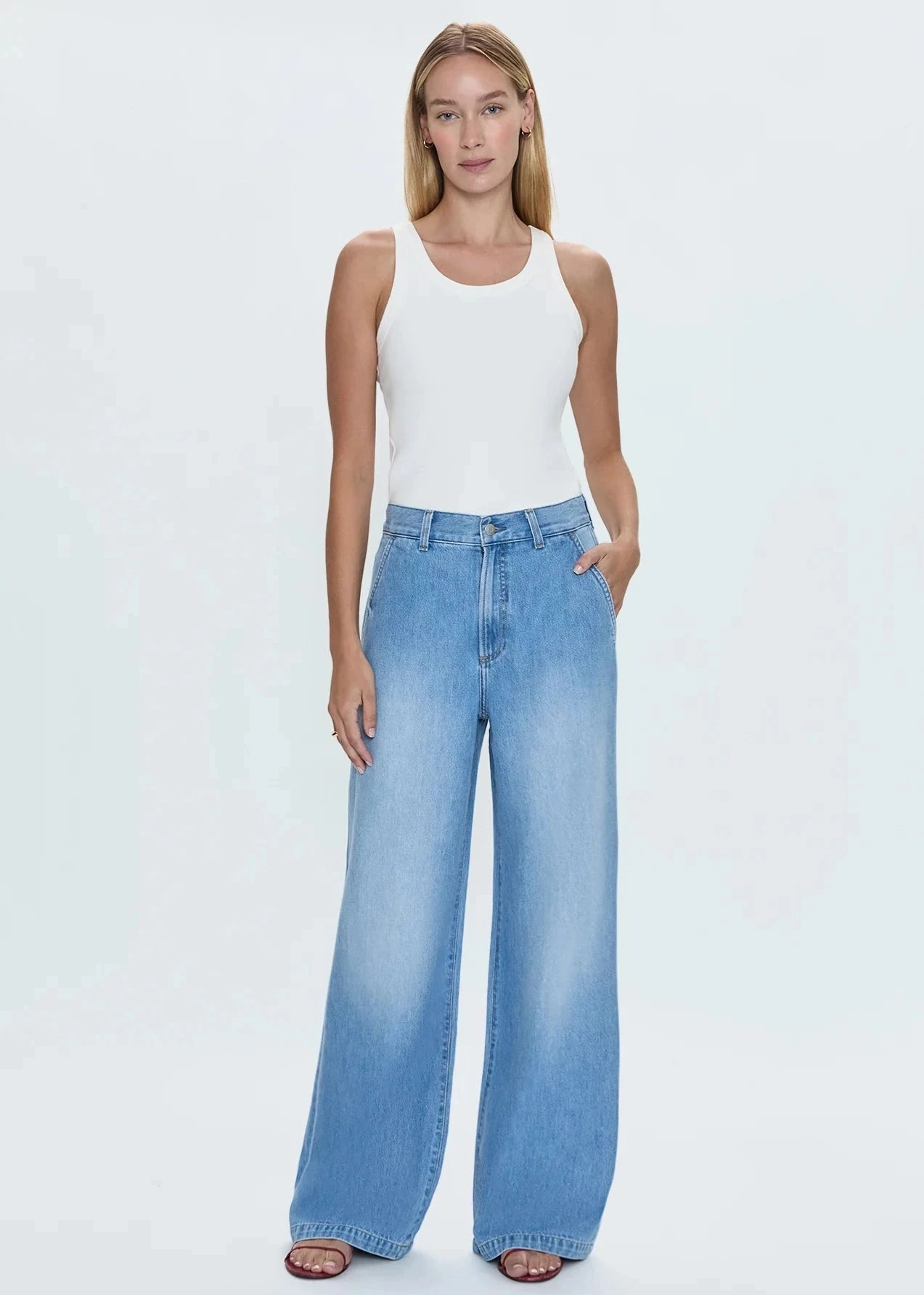Pistola Dalia High Rise Wide Jeans - Palo Alto Vibrant Fashion Lover