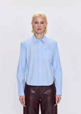 Pistola Ines Blazer Shirt City Blue Comfort Fit Design