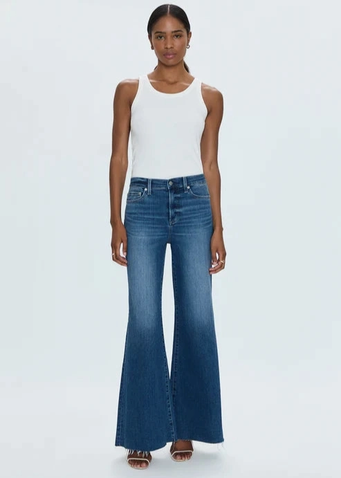 Pistola Izzy Mid Rise Wide Jean - Study Durable Rivet Hardware