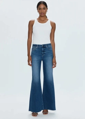 Pistola Izzy Mid Rise Wide Jean - Study Chic Pattern Pistola Izzy Mid Rise Wide Jean - Study Simple Layers