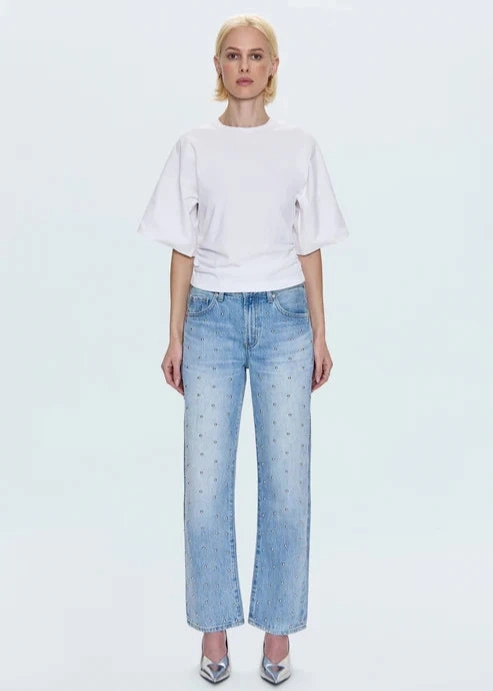 Pistola Lexi Bowed Jean Office Wear Chill Outfit Date Night Smart Casual Athlete Fit