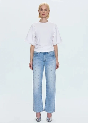 Pistola Lexi Bowed Jean Office Wear Chill Outfit Date Night Smart Casual Athlete Fit