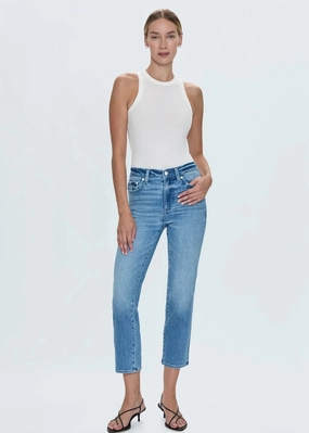 Pistola Monroe Crop High Rise Cigarette - Hill Trendy Spark Pistola Monroe Crop High Rise Cigarette - Hill Stretch Recovery Relaxed Tailoring