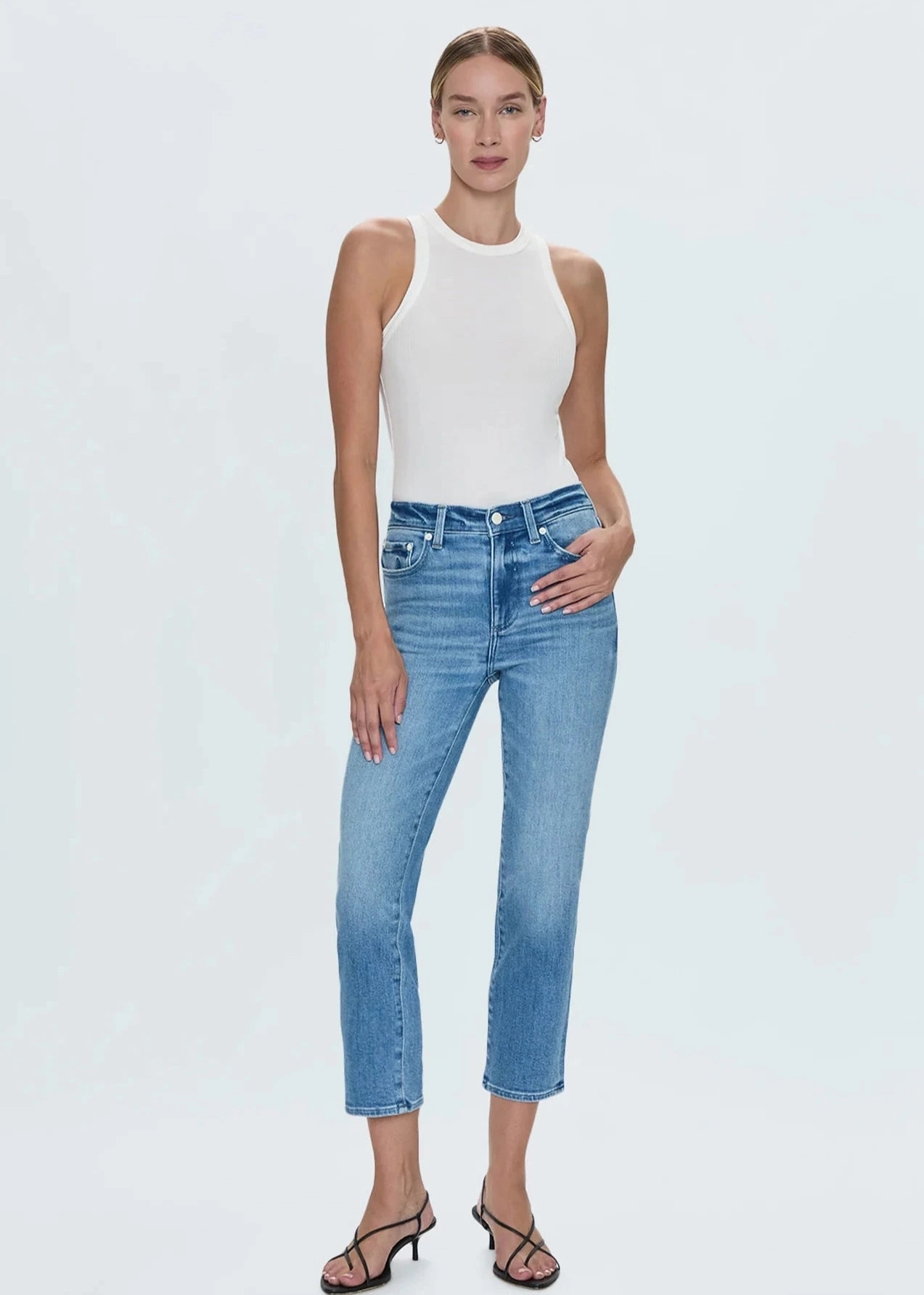 Pistola Monroe Crop High Rise Cigarette - Hill Stretch Recovery Relaxed Tailoring