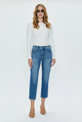 Breathable Classic Wear Eco Friendly Pistola Monroe High Rise Cigarette - Indio